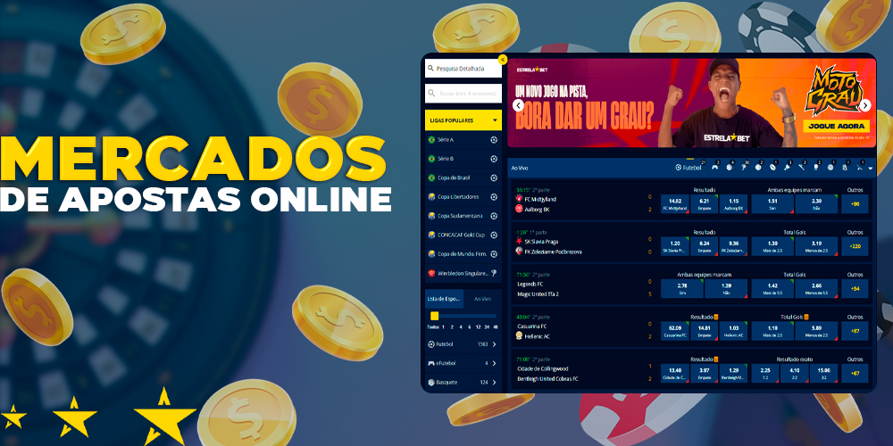 Mercados de apostas on-line para o Brasil