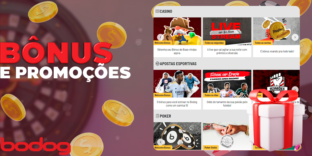 Bônus e promoções para clientes brasileiros no site do Bodog Brasil