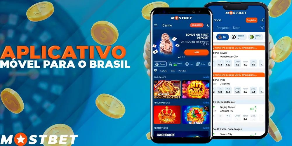 Aplicativo móvel MostBet para Android e iOS